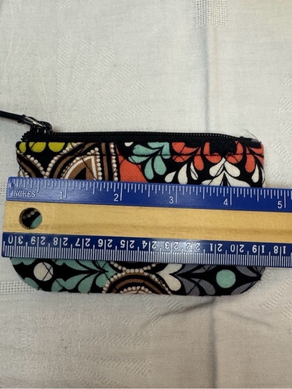 Vera Bradley Zip Coin Purse Sierra Floral Paisley - Picture 3 of 5